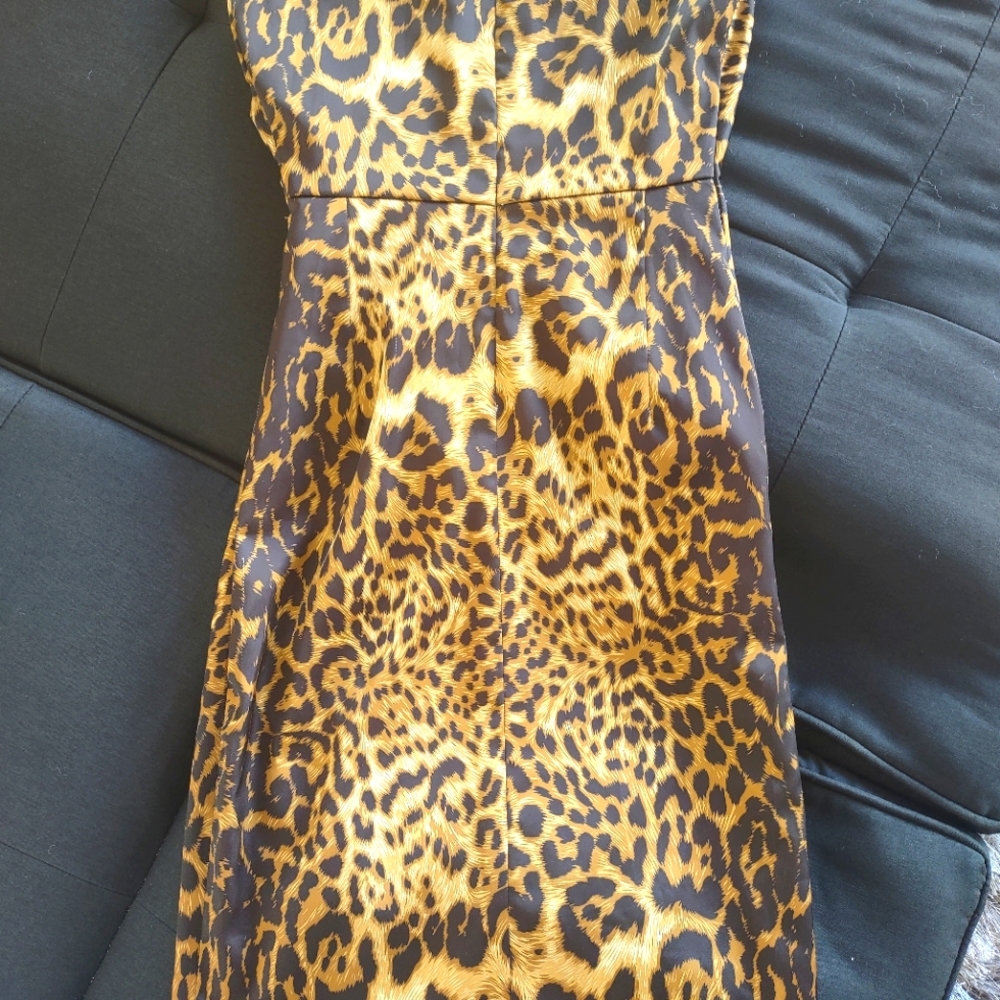 Tadashi Shoji leopard dress